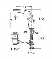 MONOMANDO LAVABO INSIGNIA ROCA